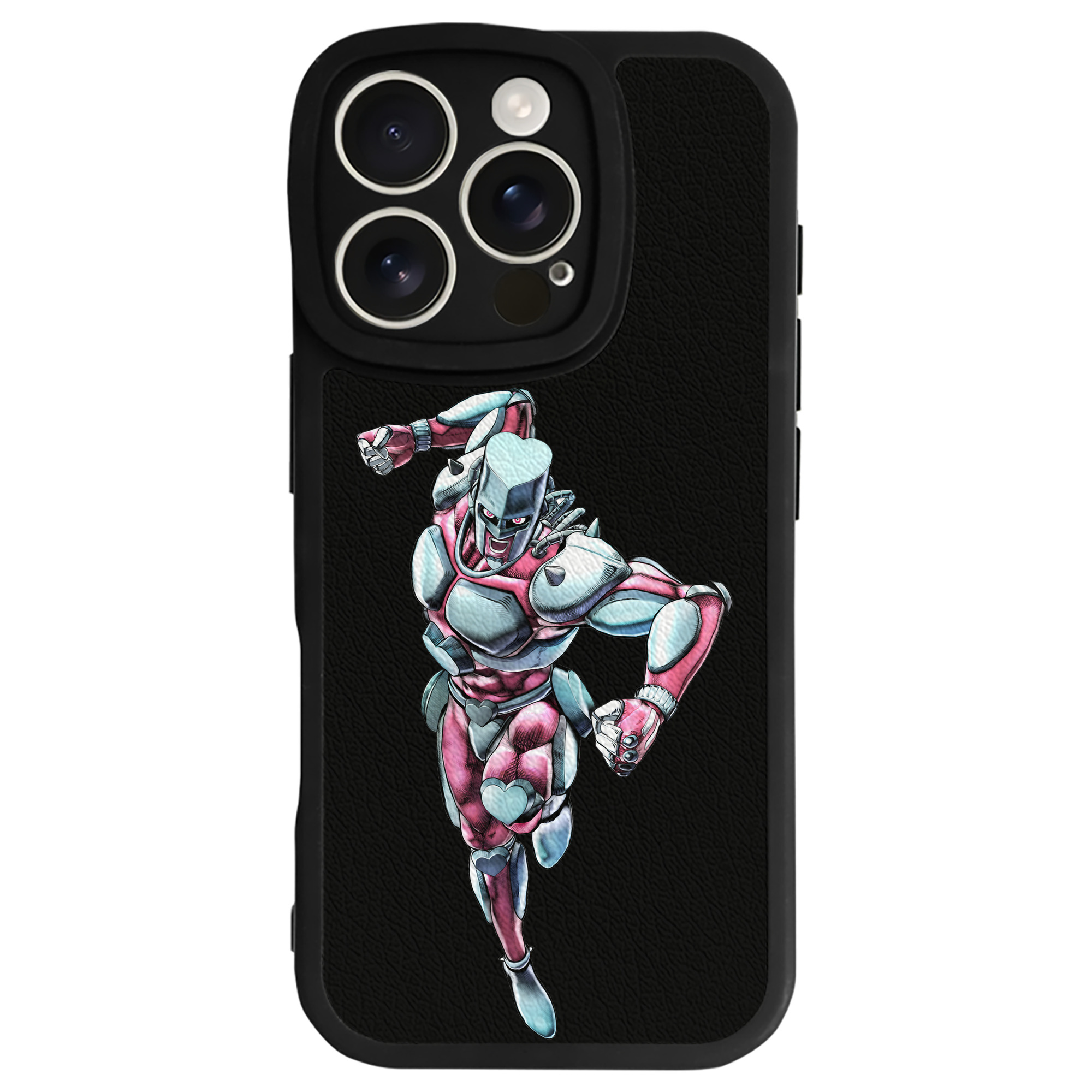（画像用） ジョジョの奇妙な冒険 ひがしかた じょうすけ JoJo's Bizarre Adventure Higashikata Josuke 【iPhone 16シリーズ対応】シリコンスマホケース（レザー調） 材質：シリコン